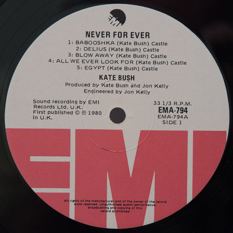 Kate Bush : Never For Ever (LP, Album, Gat)
