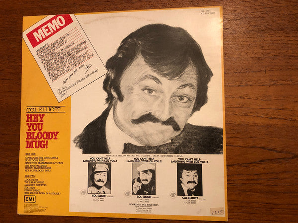Col Elliott : Hey You Bloody Mug! (LP)