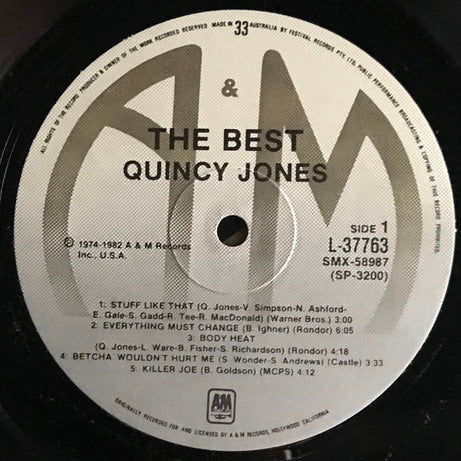 Quincy Jones : The Best (LP, Comp)