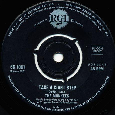 The Monkees : Last Train To Clarksville  (7", Single)