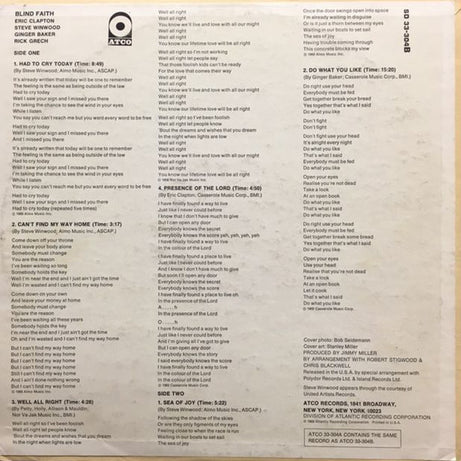 Blind Faith (2) : Blind Faith (LP, Album, MO )