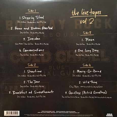 Cold Chisel : The Live Tapes - Vol 2 (2xLP, Album, RSD, Ltd)