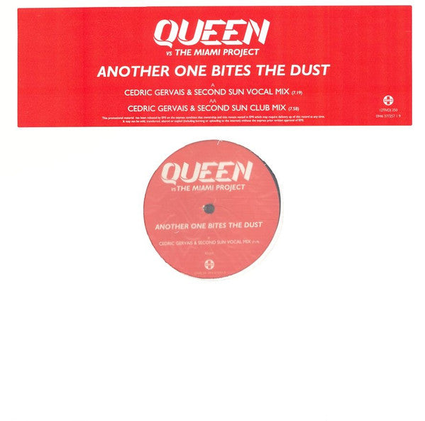 Queen Vs The Miami Project : Another One Bites The Dust (12", Single, Promo)