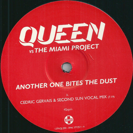 Queen Vs The Miami Project : Another One Bites The Dust (12", Single, Promo)