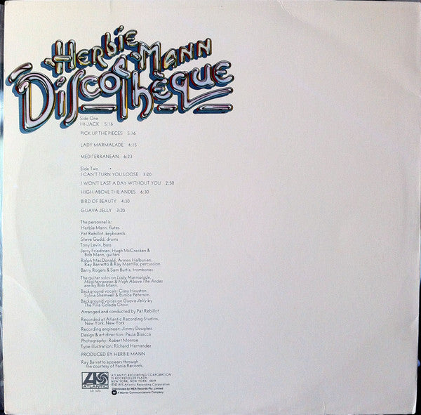 Herbie Mann : Discothèque (LP, Album)