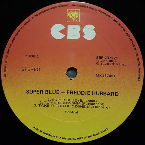 Freddie Hubbard : Super Blue (LP, Album)