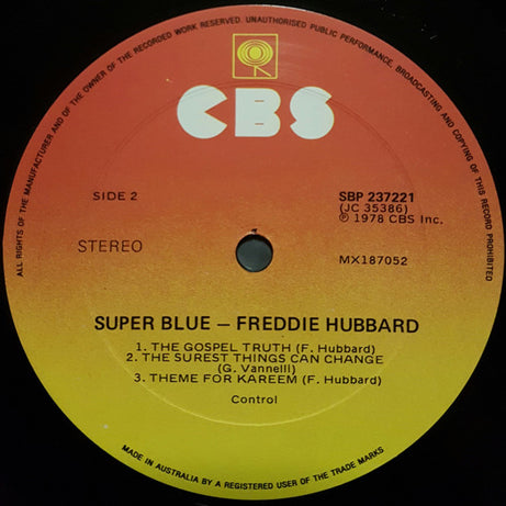 Freddie Hubbard : Super Blue (LP, Album)