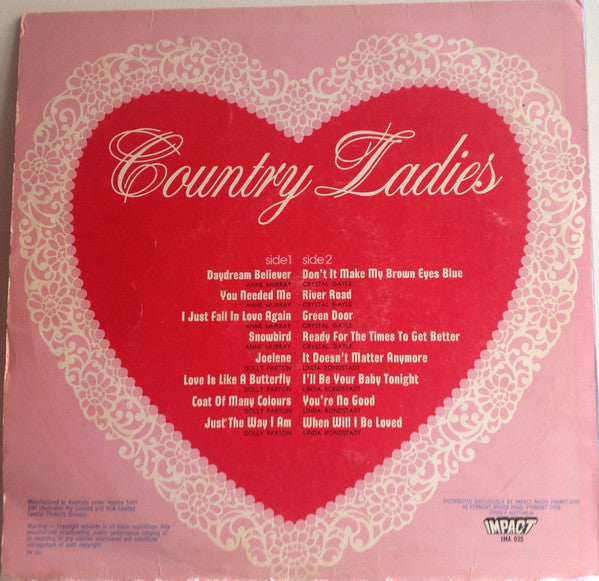 Various : Country Ladies (LP, Comp, Ltd)