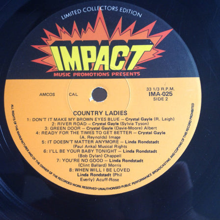 Various : Country Ladies (LP, Comp, Ltd)