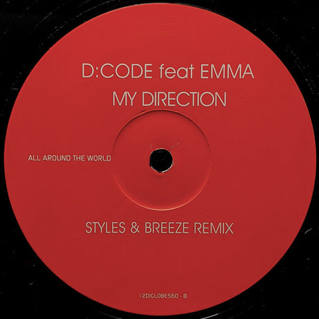 D:Code Feat Emma Hughes : My Direction (2x12", Promo)