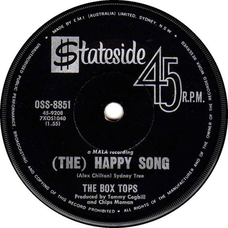 Box Tops : Soul Deep / (The) Happy Song (7", Single)
