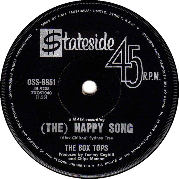 Box Tops : Soul Deep / (The) Happy Song (7", Single)