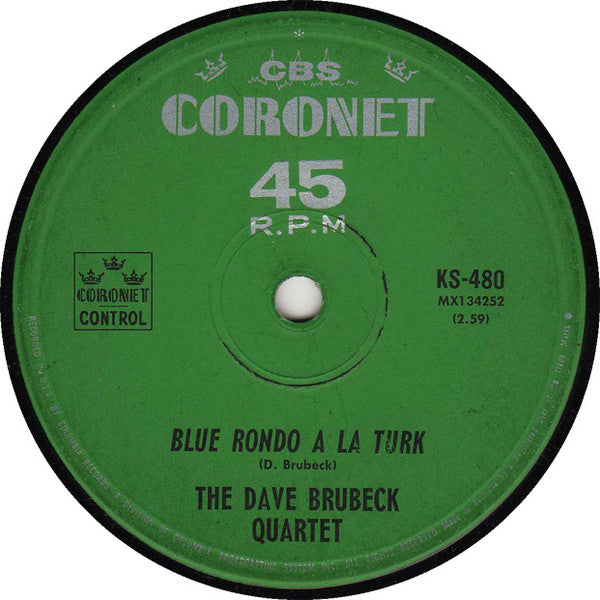 The Dave Brubeck Quartet : Take Five / Blue Rondo A La Turk (7", Single)