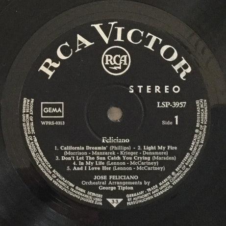 José Feliciano : Feliciano! (LP, Album, Bla)