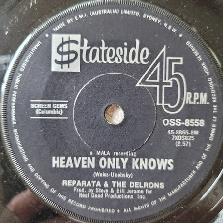 Reparata And The Delrons : Heaven Only Knows (7", Single)