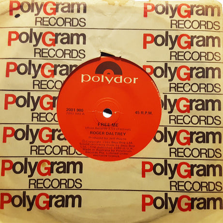 Roger Daltrey : Free Me / McVicar (7", Single)