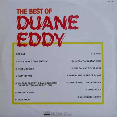 Duane Eddy : The Best Of Duane Eddy (LP, Comp, RE)