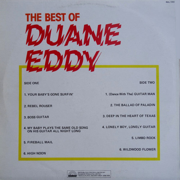 Duane Eddy : The Best Of Duane Eddy (LP, Comp, RE)