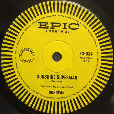 Donovan : Sunshine Superman / The Trip (7", Single)