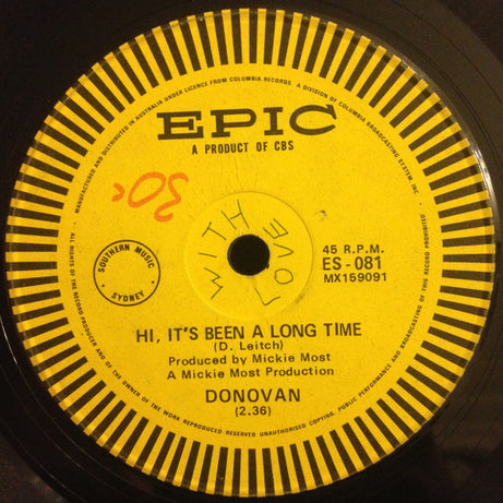 Donovan : To Susan On The West Coast Waiting (7", Single)