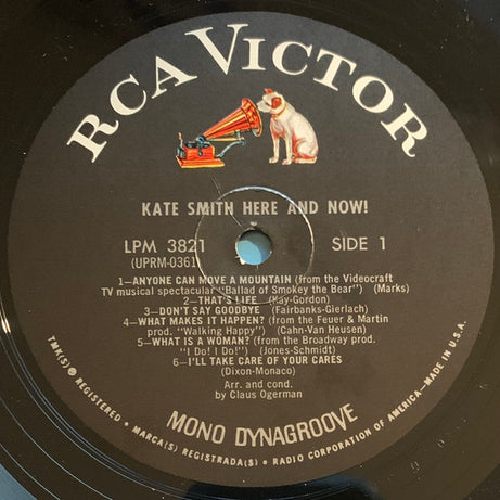 Kate Smith (2) : Here & Now (LP, Mono)
