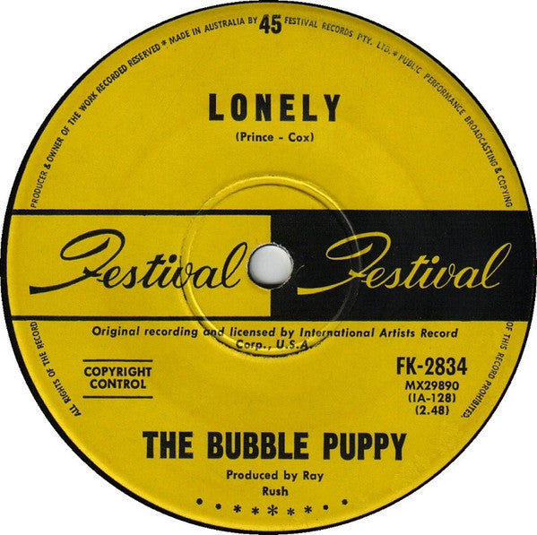 Bubble Puppy : Hot Smoke And Sasafrass (7", Single)