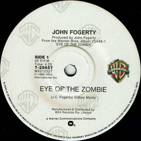 John Fogerty : Eye Of The Zombie (7", Single)