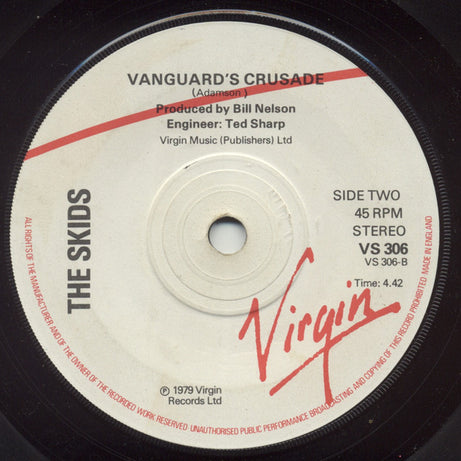 Skids : Working For The Yankee Dollar (7", Single, 'Ad)