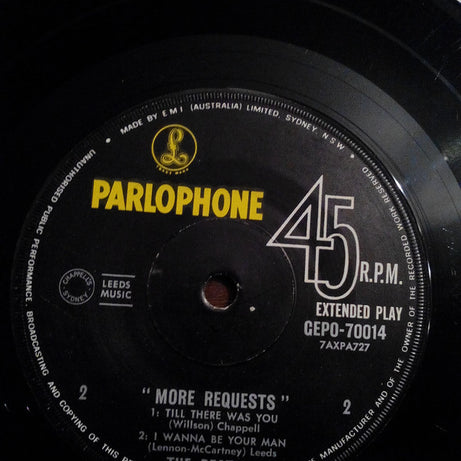 The Beatles : More Requests (7", EP, Fir)
