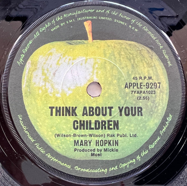 Mary Hopkin : Think About Your Children (7", Single)