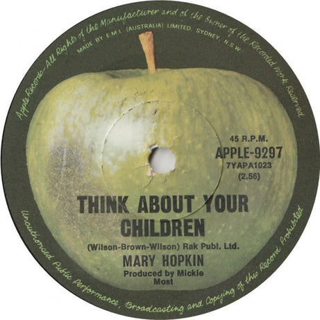 Mary Hopkin : Think About Your Children (7", Single)