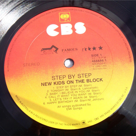 New Kids On The Block : Step By Step (LP, Album)