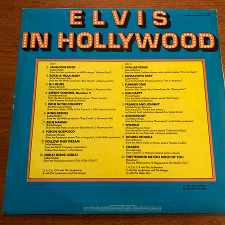 Elvis Presley : Elvis In Hollywood (LP, Comp, Tan)