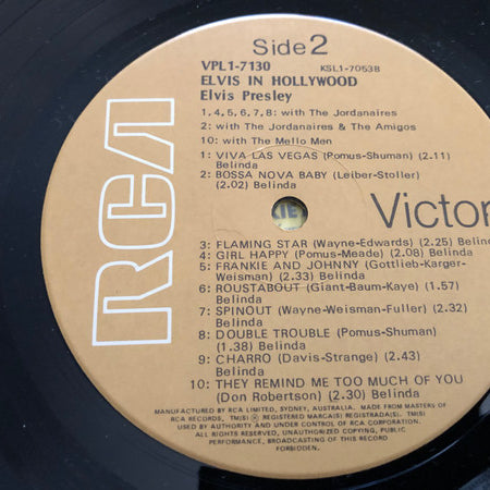 Elvis Presley : Elvis In Hollywood (LP, Comp, Tan)