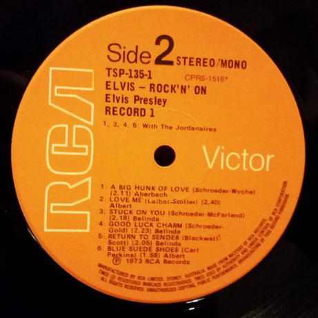 Elvis Presley : Rock 'N' On (2xLP, Comp)