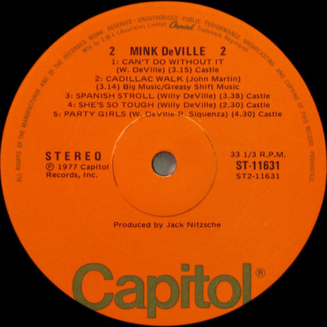 Mink DeVille : Cabretta (LP, Album)