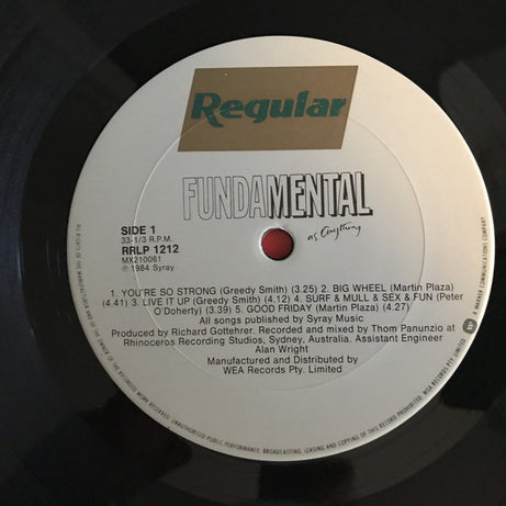 Mental As Anything : Fundamental As Anything (LP, Album)