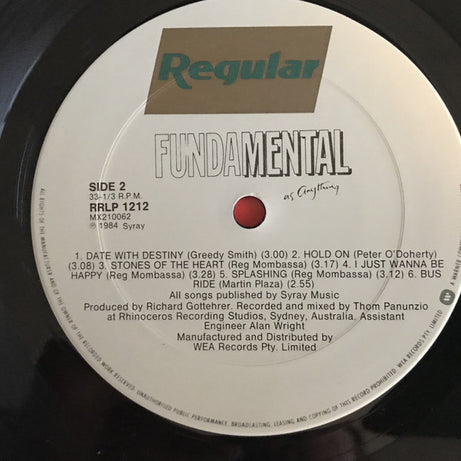 Mental As Anything : Fundamental As Anything (LP, Album)