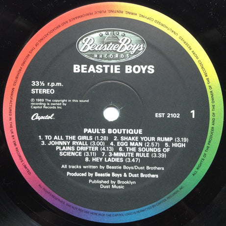 Beastie Boys : Paul's Boutique (LP, Album, RE, Gat)