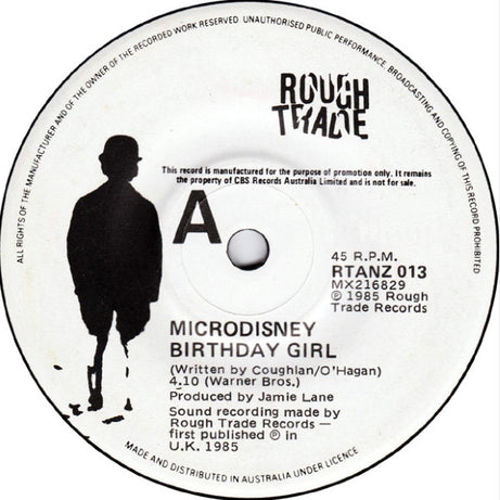 Microdisney : Birthday Girl (7", Single, Promo)