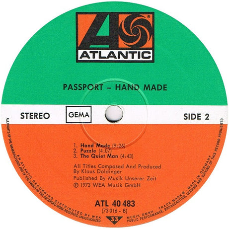 Passport (2) : Hand Made (LP, Album)