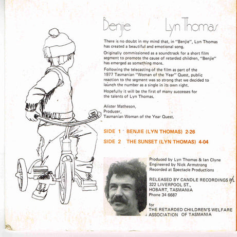 Lyn Thomas : Benjie (7", Single)