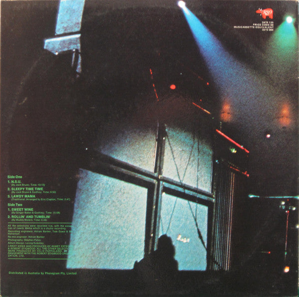 Cream (2) : Live Cream (LP, Album, RE)