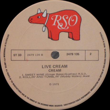Cream (2) : Live Cream (LP, Album, RE)