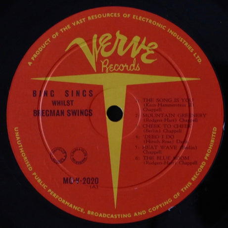 Bing Crosby, Buddy Bregman : Bing Sings Whilst Bregman Swings (LP, Album)