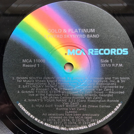Lynyrd Skynyrd : Gold & Platinum (2xLP, Comp)