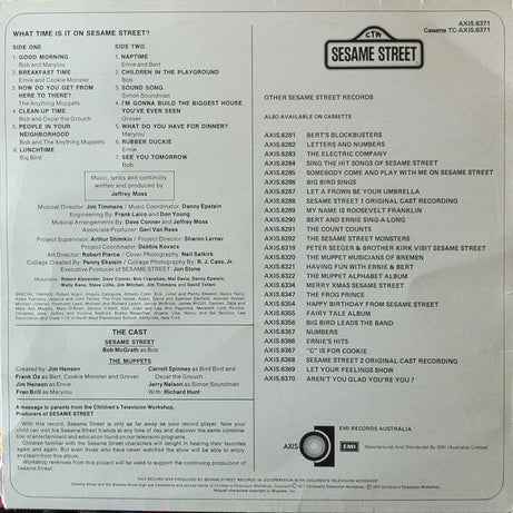 Sesame Street : What Time Is It On Sesame Street (LP, Album)