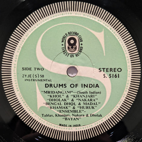 J. P. Ghosh* : Drums Of India (LP, Album, Club)