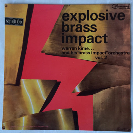 Warren Kime And His Brass Impact Orchestra : Explosive Brass Impact Vol. 2 (LP, Album)