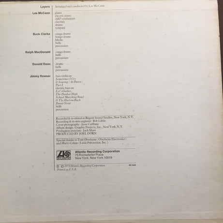 Les McCann : Layers (LP, Album, RI )